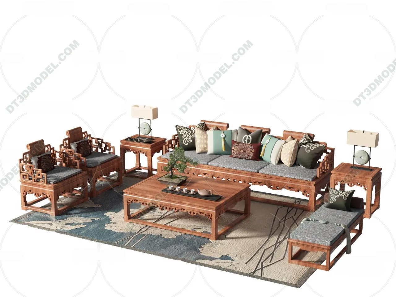 FURNITURE – SOFA – 3D Model For Interior Design – 11218