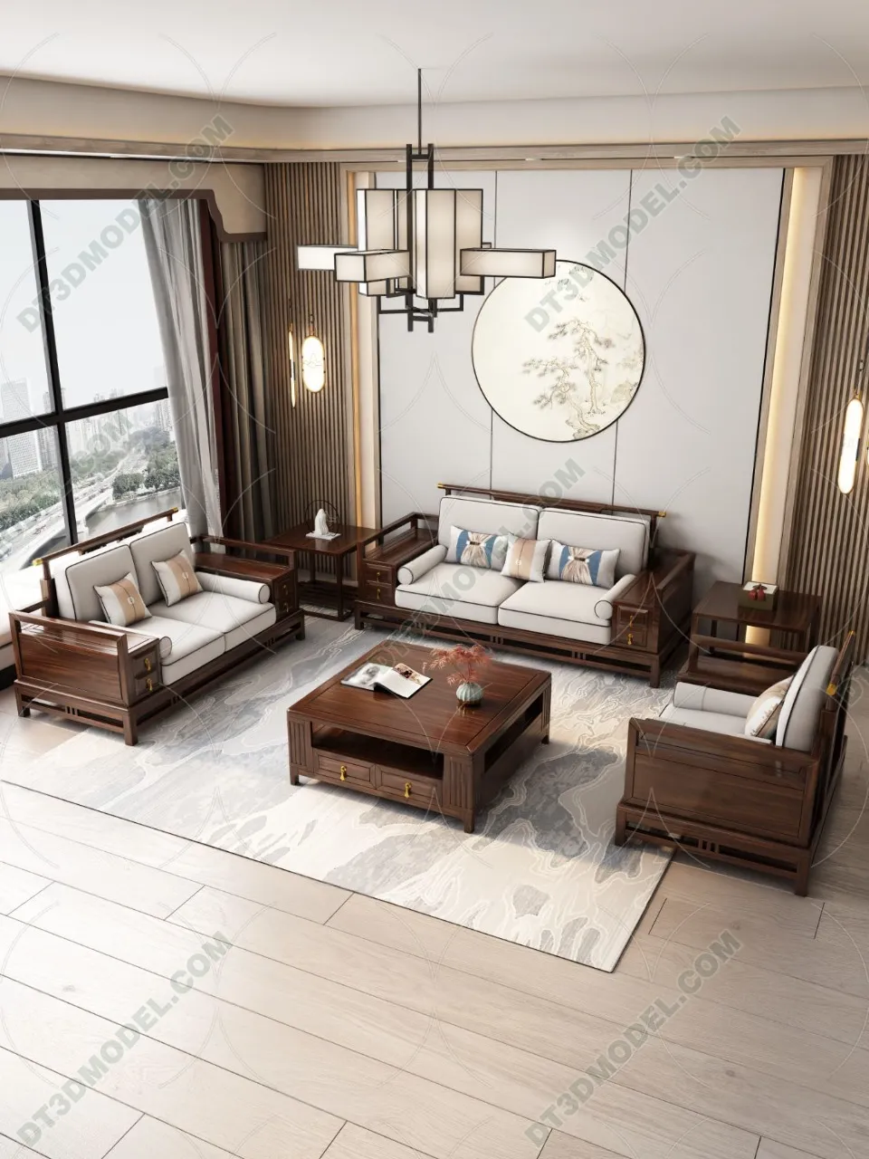 FURNITURE – SOFA – 3D Model For Interior Design – 11226