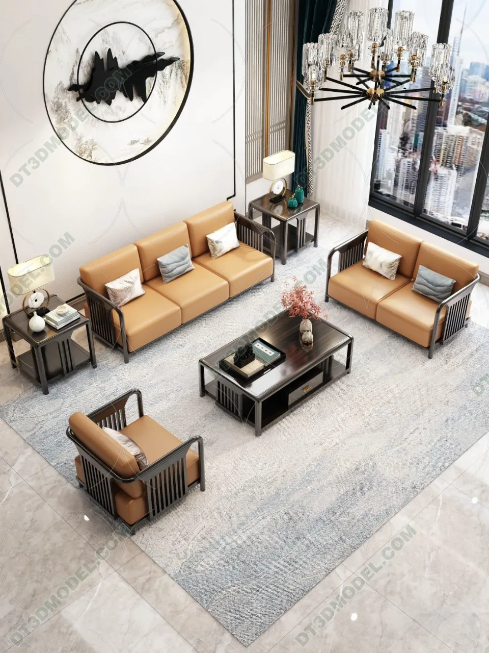 FURNITURE – SOFA – 3D Model For Interior Design – 11227