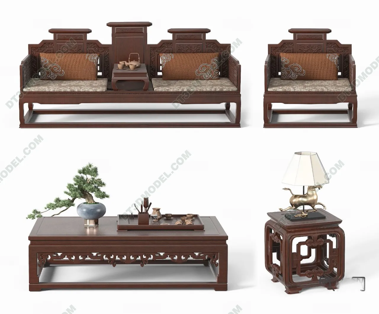 FURNITURE – SOFA – 3D Model For Interior Design – 11252