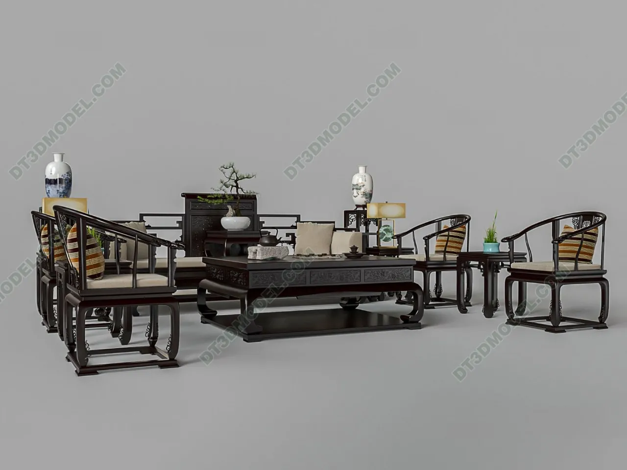 FURNITURE – SOFA – 3D Model For Interior Design – 11255