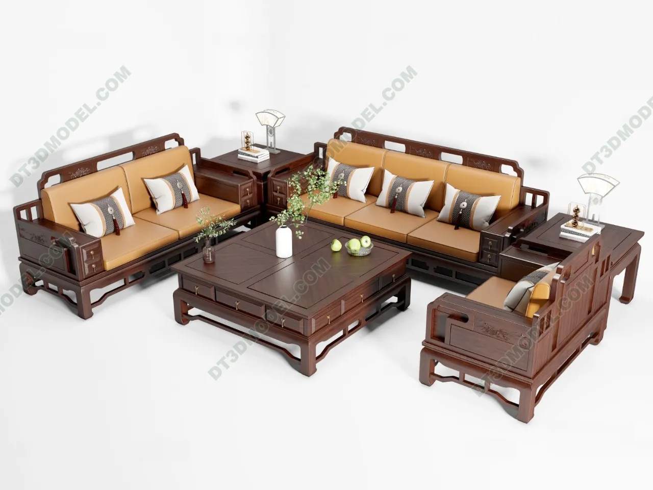 FURNITURE – SOFA – 3D Model For Interior Design – 11259