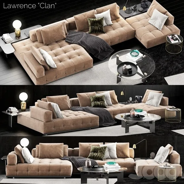 FURNITURE – SOFA – 3D MODELS – 3DS MAX – FREE DOWNLOAD – 9902