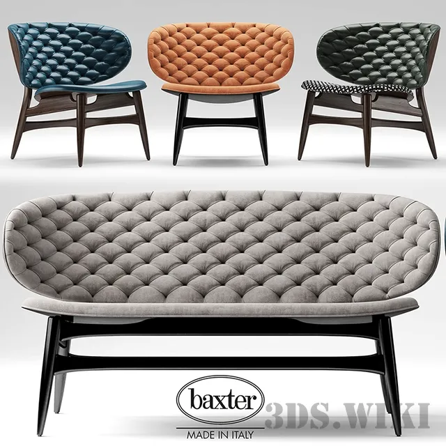 furniture – Sofa and armchairs Baxter DALMA 3ds Max