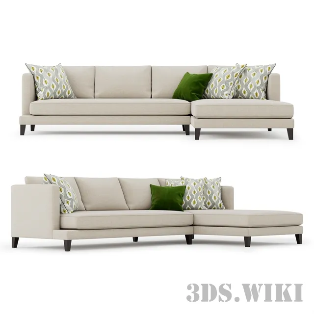 furniture – Sofa Delavega 33 Corner 3ds Max