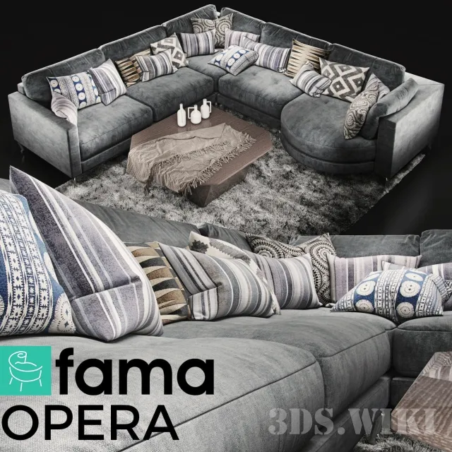 furniture – Sofa Fama Opera 3ds Max