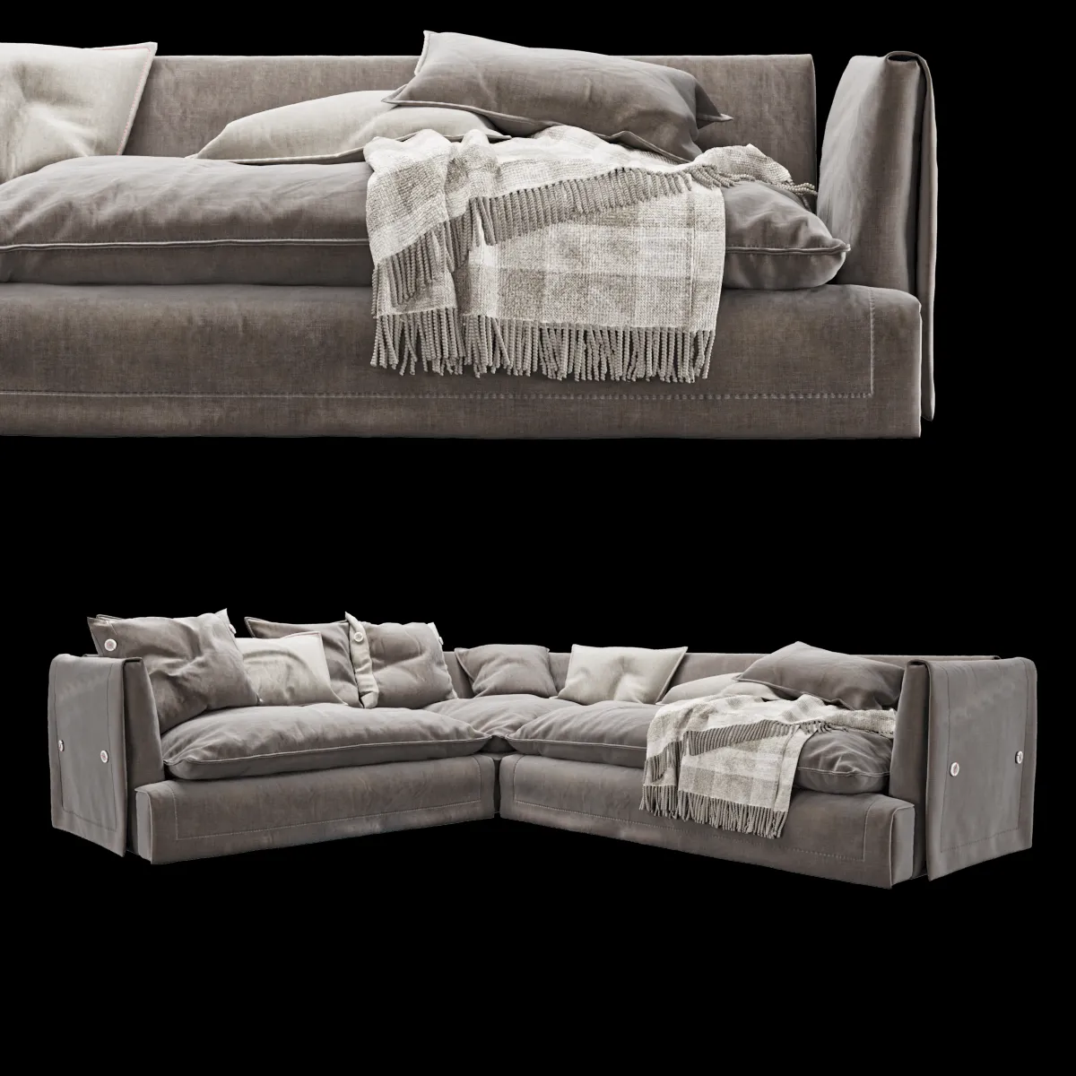 furniture – Sofa Frigerio Kimono 3ds Max