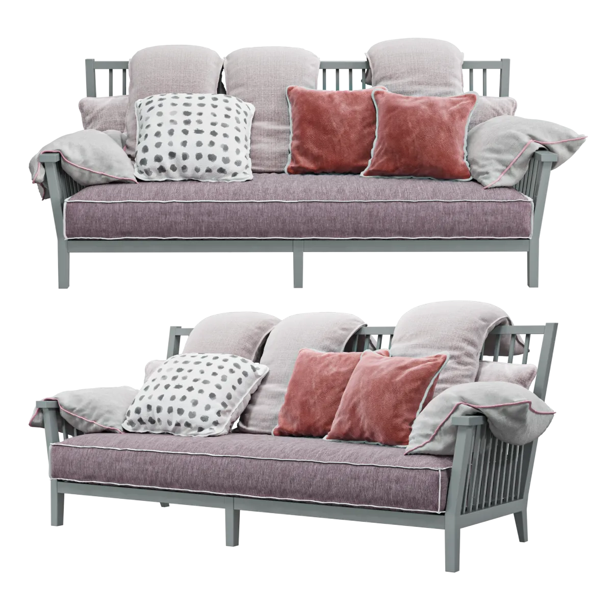 furniture – Sofa Gervasoni gray 2 3ds Max