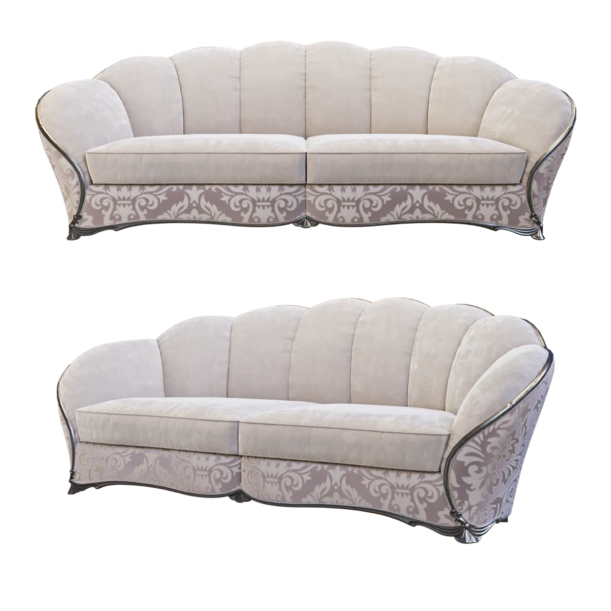 furniture – Sofa Gold Comfort Dahlia 3ds Max