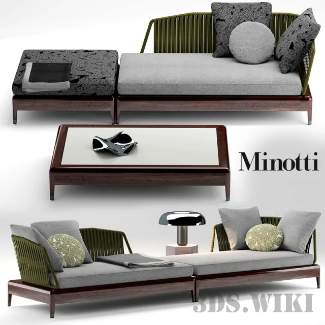 furniture – Sofa Indiana by Minotti 3ds Max