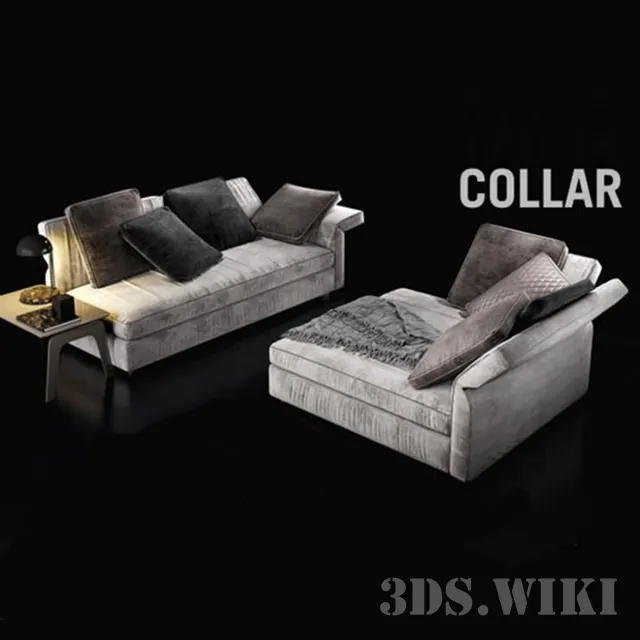 furniture – Sofa Minotti Collar 3ds Max