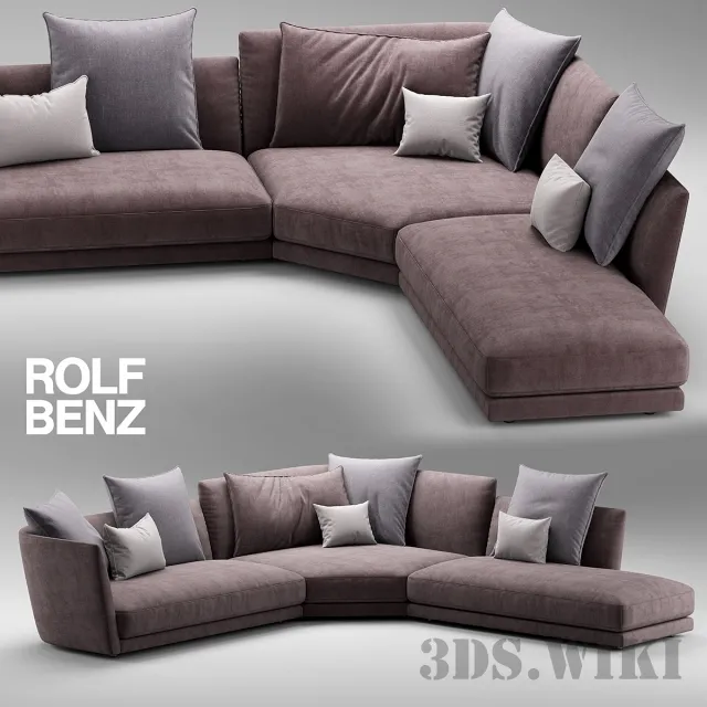 furniture – Sofa Rolf Benz Tondo 3ds Max
