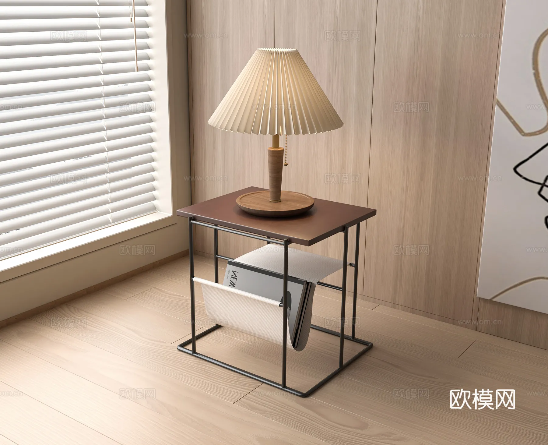 FURNITURE – SOFA TABLE – 3D Model For Interior Design – 342