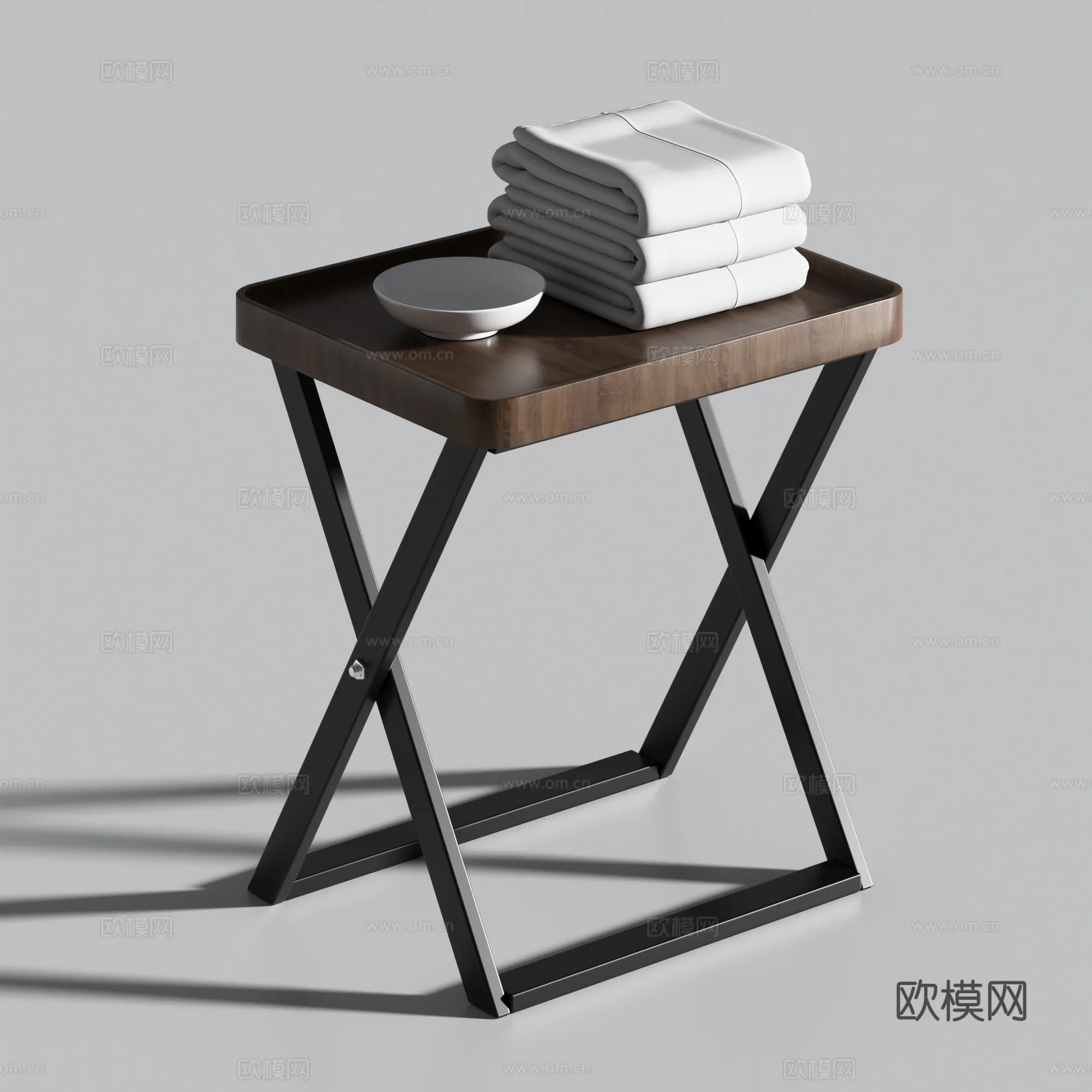 FURNITURE – SOFA TABLE – 3D Model For Interior Design – 358