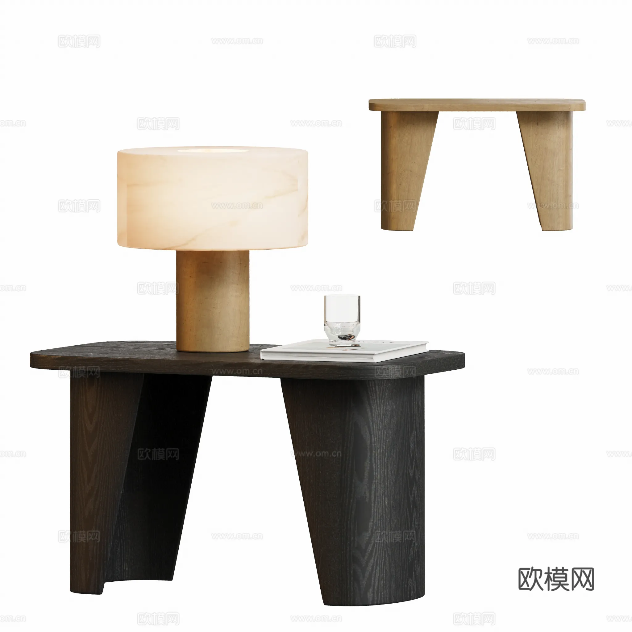 FURNITURE – SOFA TABLE – 3D Model For Interior Design – 367