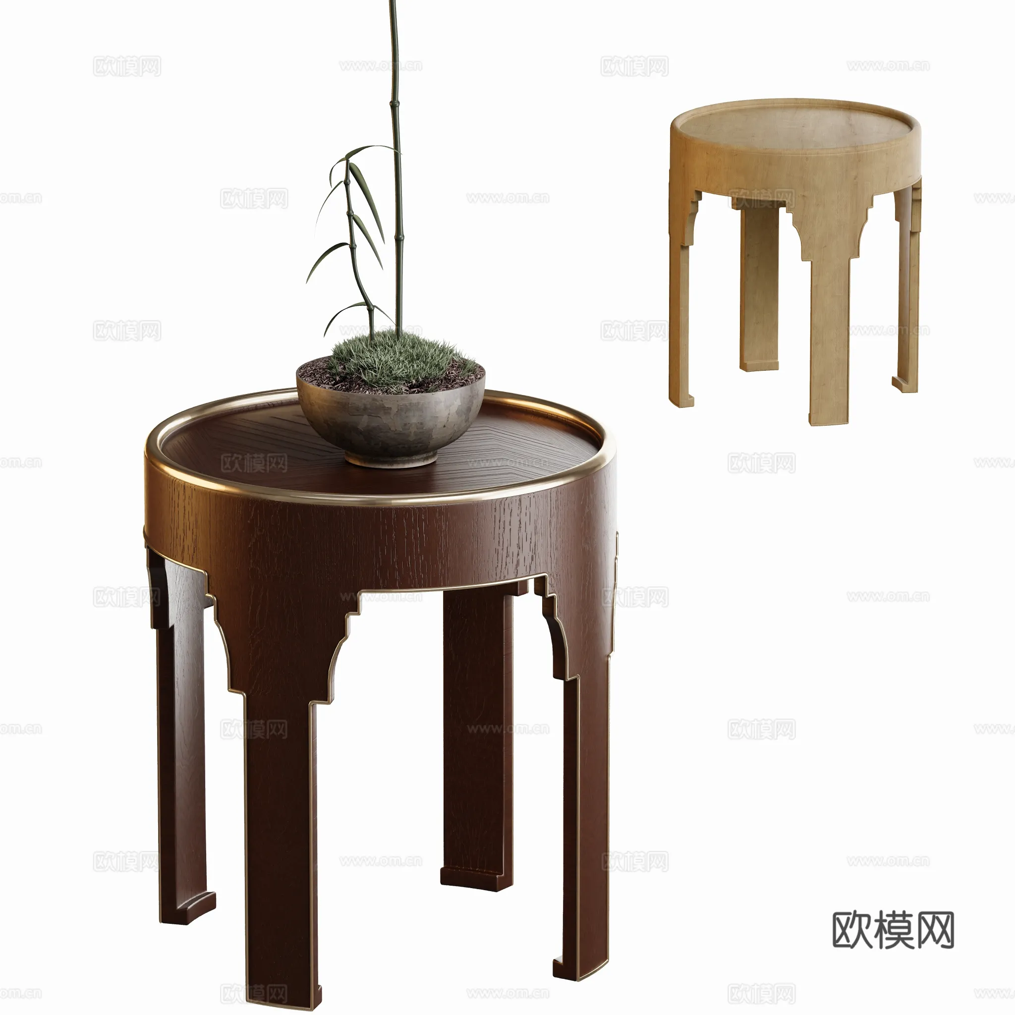 FURNITURE – SOFA TABLE – 3D Model For Interior Design – 374