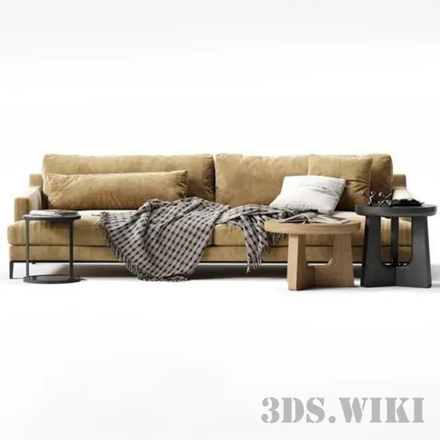 furniture – Sofa with table 3ds Max