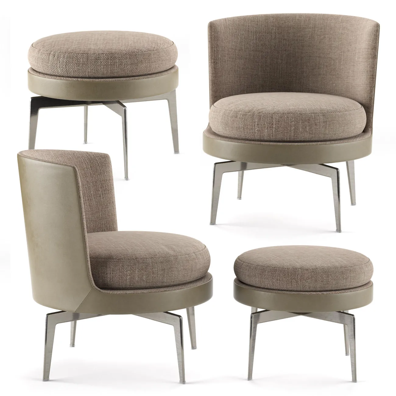 furniture – Soft armchair 005 3ds Max