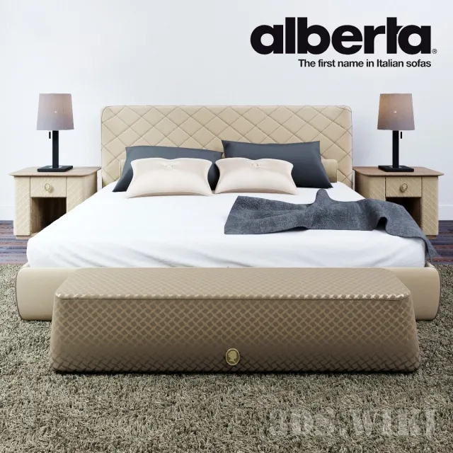 furniture – Soft bed Grace Controluce Alberta Salotti 3ds Max