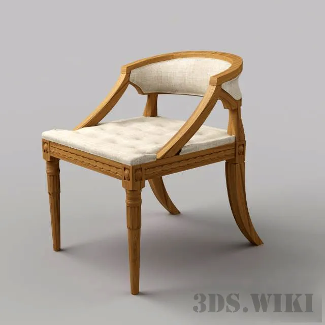 furniture – Soft Chair Swedish Demi-Lune 3ds Max
