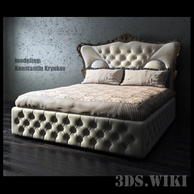 furniture – Soft classic bed 3ds Max