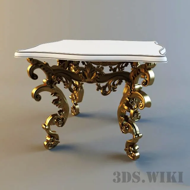 furniture – Square dining table 3ds Max