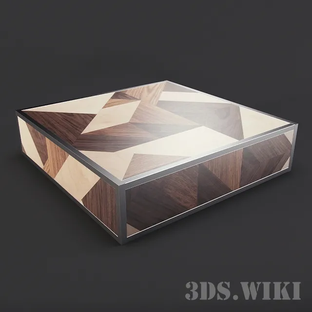 furniture – Square writing desk 3ds Max