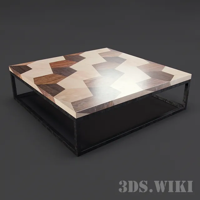 furniture – Square writing table 3ds Max