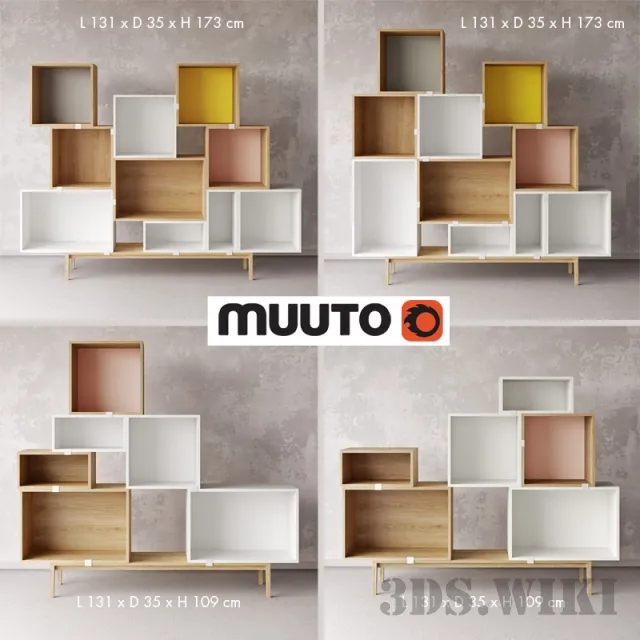 furniture – Stacked by Muuto storage system 3ds Max
