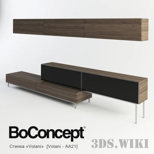 furniture – Stand and wall Volani BoConcept 3ds Max