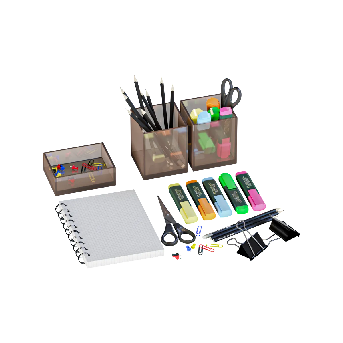 furniture – Stationery set 1 3ds Max