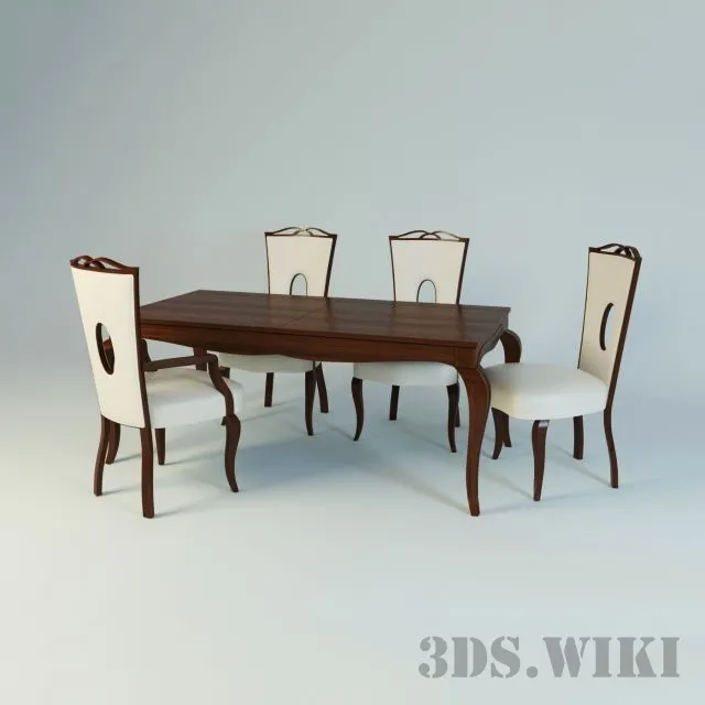 furniture – Stilema dining table and chairs – My Classic Dream 3ds Max