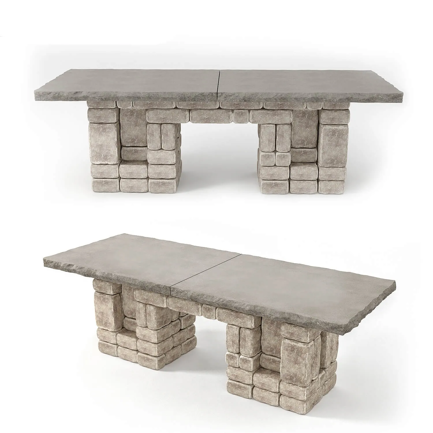 furniture – Stone table 006 3ds Max
