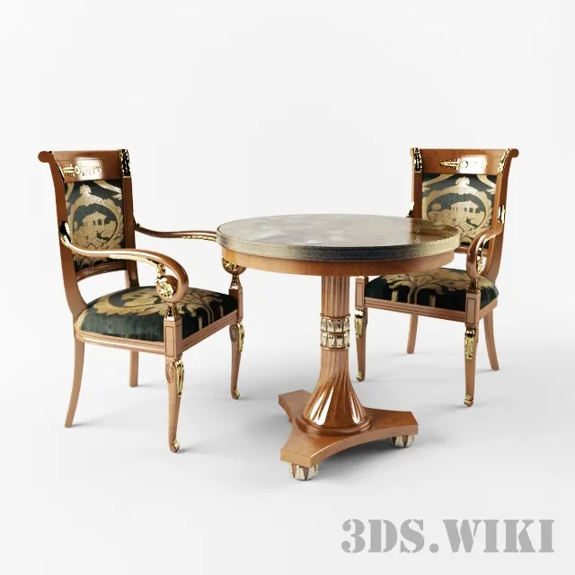 furniture – Table and chair FRANCESCO MOLON 3ds Max