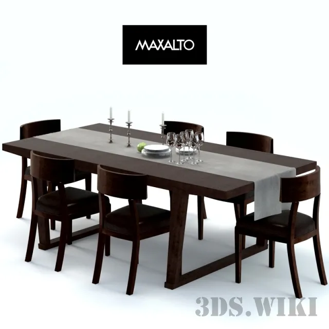 furniture – Table and chairs MAXALTO 3ds Max