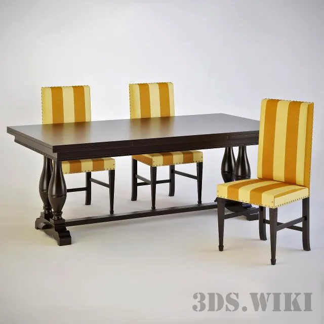 furniture – Table and Chairs Selva Timeless Beauty Palazzo Pitti 3ds Max