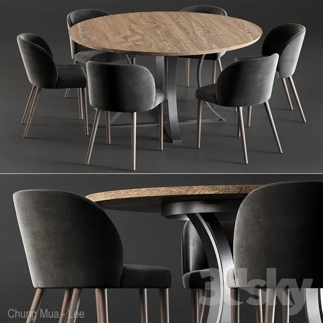 FURNITURE – TABLE CHAIR – 3D MODELS – 3DS MAX – FREE DOWNLOAD – 11496