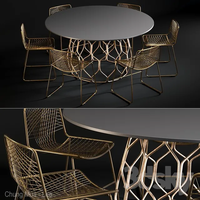 FURNITURE – TABLE CHAIR – 3D MODELS – 3DS MAX – FREE DOWNLOAD – 11498
