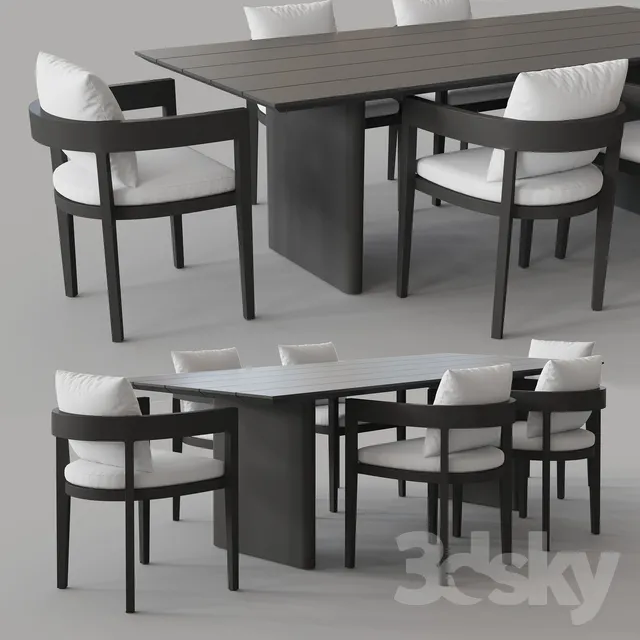 FURNITURE – TABLE CHAIR – 3D MODELS – 3DS MAX – FREE DOWNLOAD – 11543