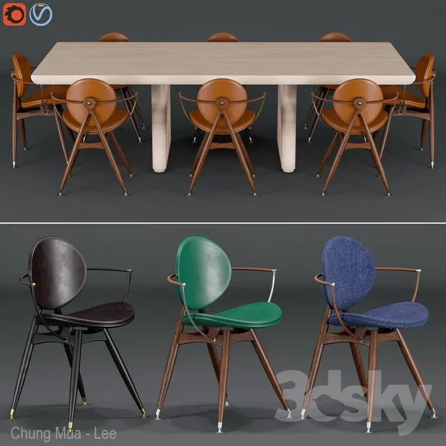 FURNITURE – TABLE CHAIR – 3D MODELS – 3DS MAX – FREE DOWNLOAD – 11570