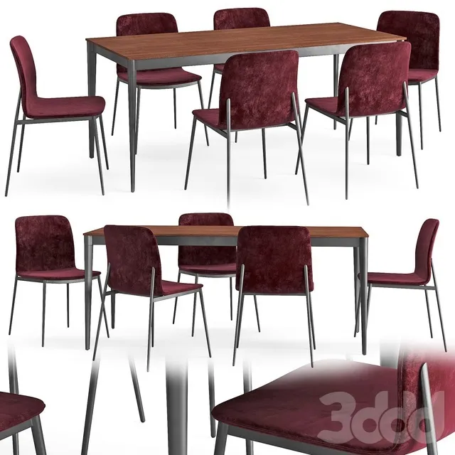 FURNITURE – TABLE CHAIR – 3D MODELS – 3DS MAX – FREE DOWNLOAD – 11595