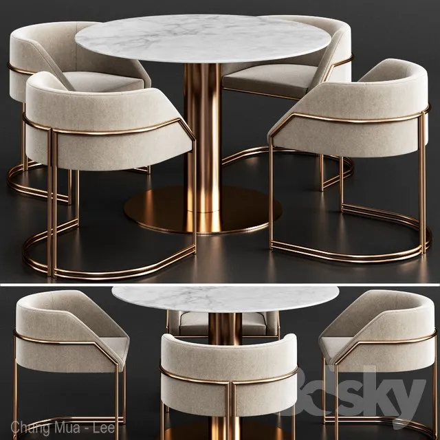 FURNITURE – TABLE CHAIR – 3D MODELS – 3DS MAX – FREE DOWNLOAD – 11600