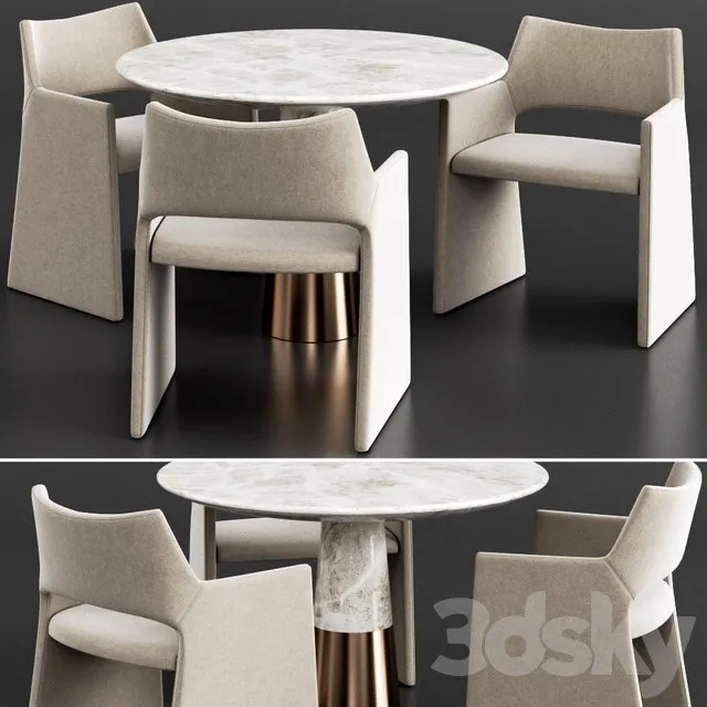 FURNITURE – TABLE CHAIR – 3D MODELS – 3DS MAX – FREE DOWNLOAD – 11718
