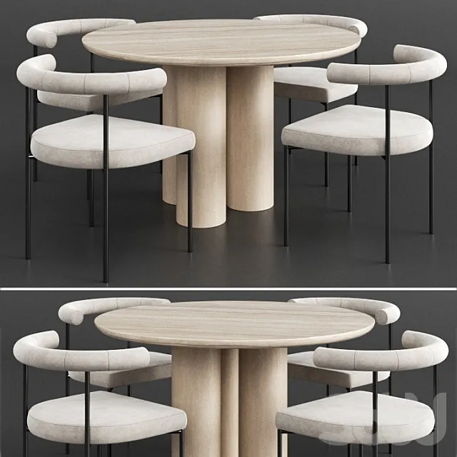 FURNITURE – TABLE CHAIR – 3D MODELS – 3DS MAX – FREE DOWNLOAD – 11746