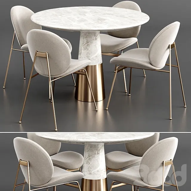 FURNITURE – TABLE CHAIR – 3D MODELS – 3DS MAX – FREE DOWNLOAD – 11799