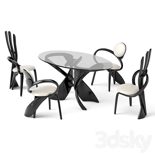 FURNITURE – TABLE CHAIR – 3D MODELS – 3DS MAX – FREE DOWNLOAD – 11825