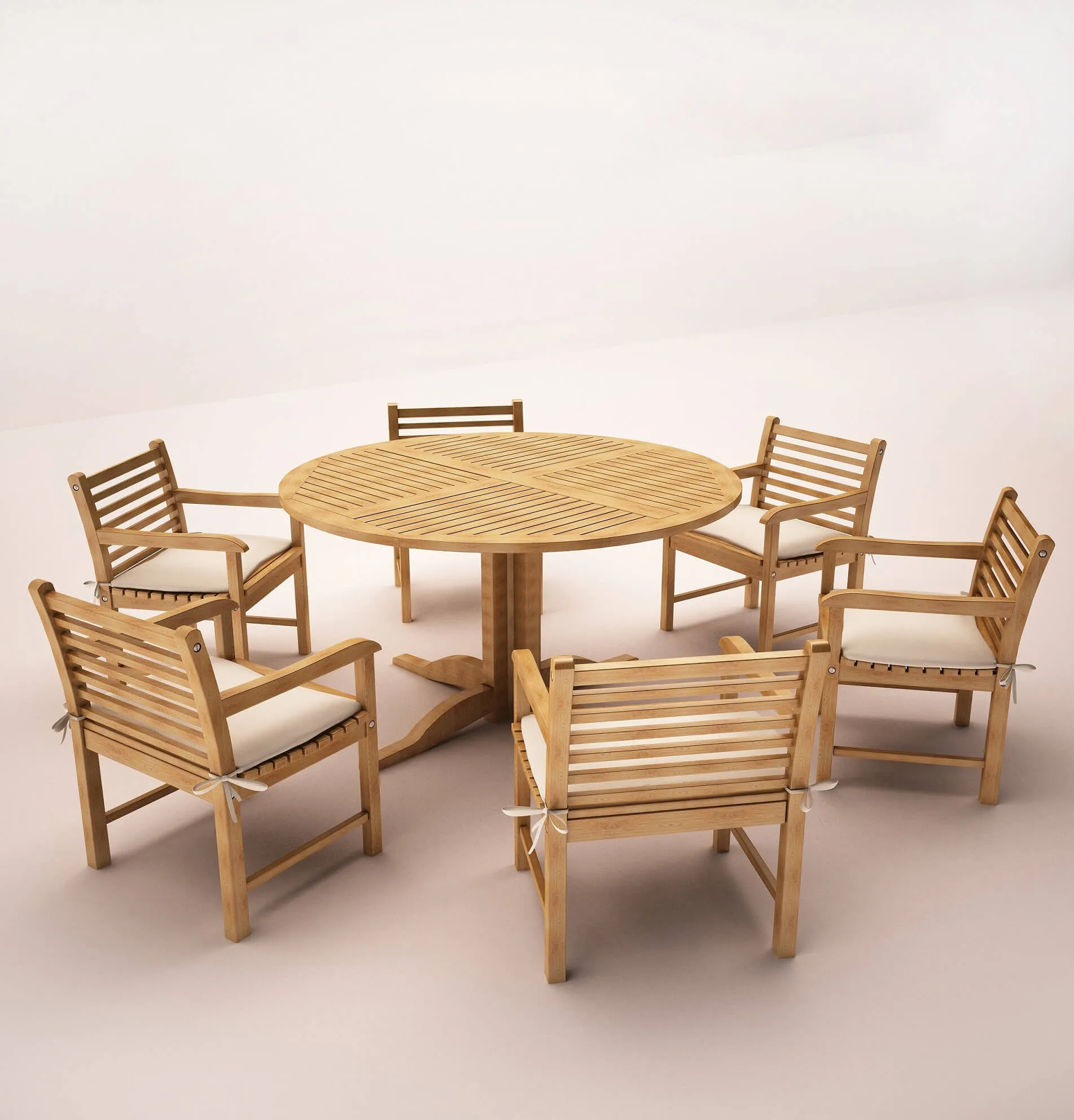 furniture – Table & chairs 011 3ds Max