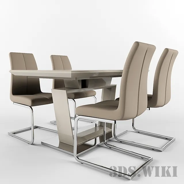 furniture – Table – Stella & Chair – BLAKE-CG 3ds Max