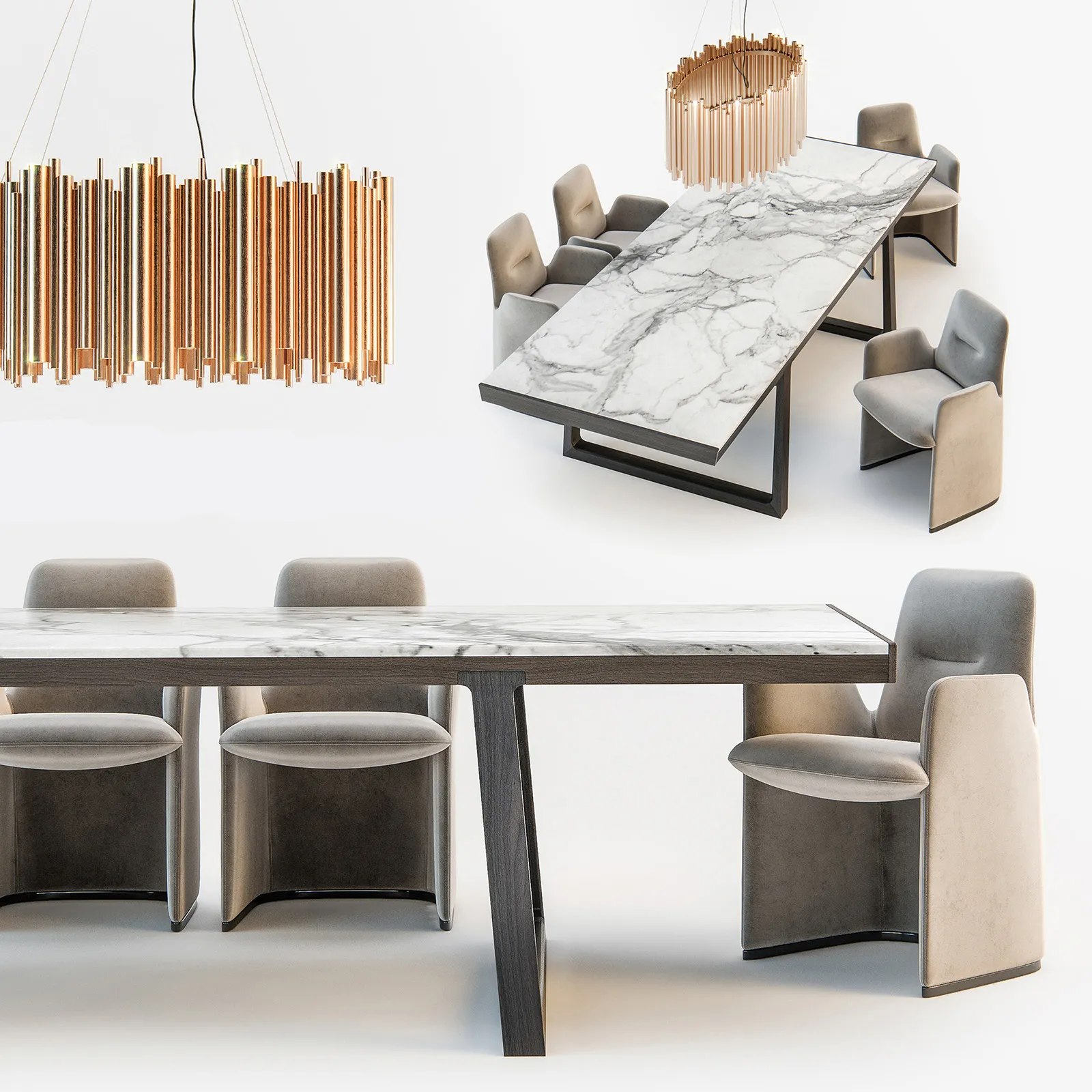furniture – Table with armchairs 011 3ds Max