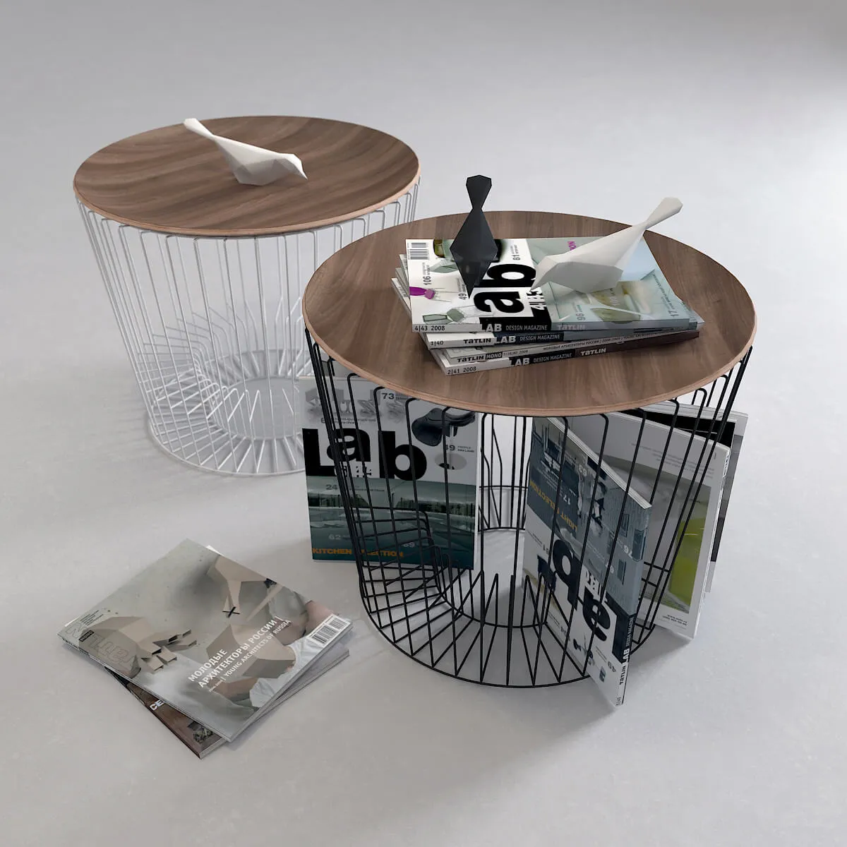 furniture – Table with magazines 17 3ds Max